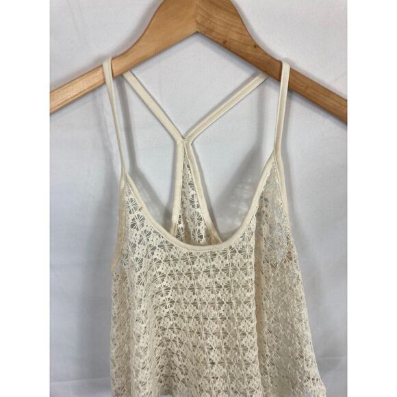 VS Pink Crochet Knit Coverup Tank Size XS/S - Picture 2 of 6